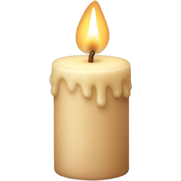 Beige candle