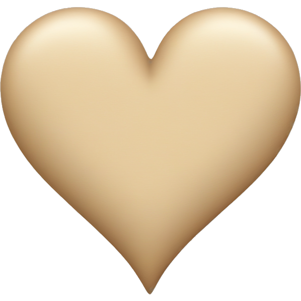Beige heart