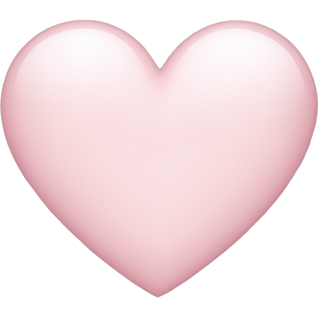 Light pink heart