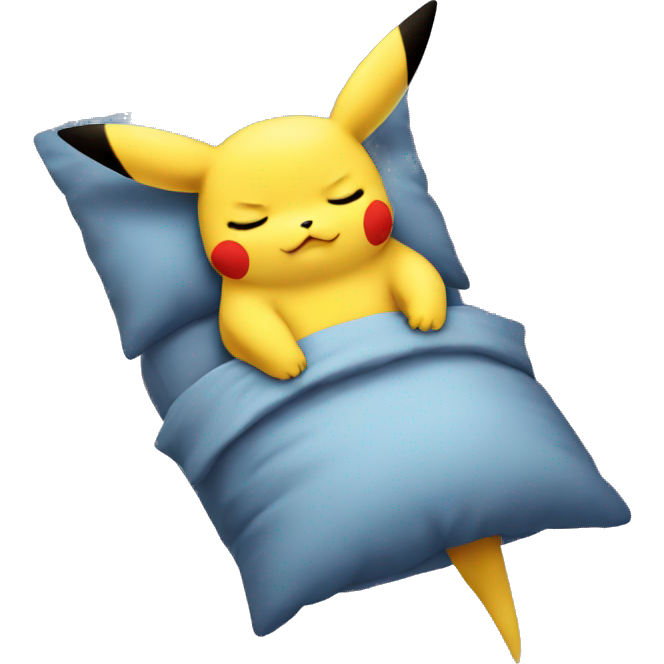 Pikachu sleeping