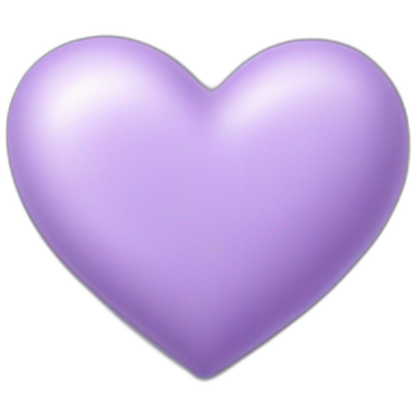Lavender color heart