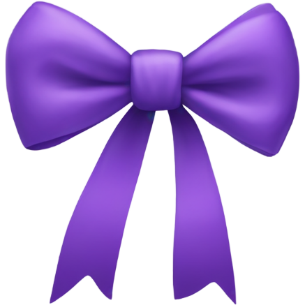 Purple bow
