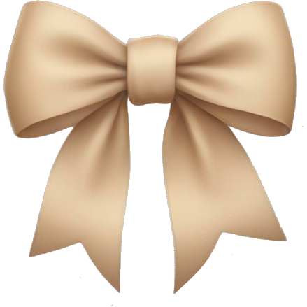 Beige bow