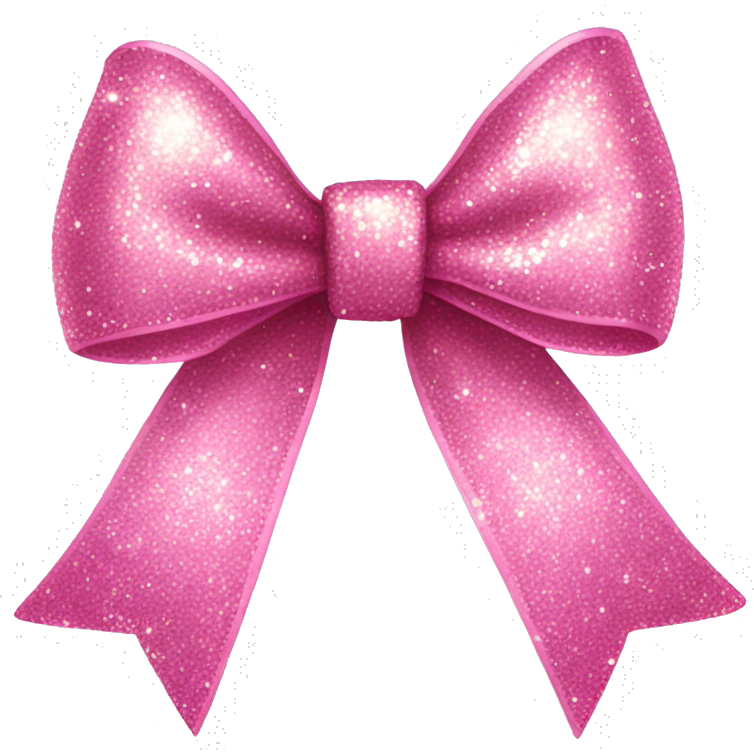 Pink glitery bow