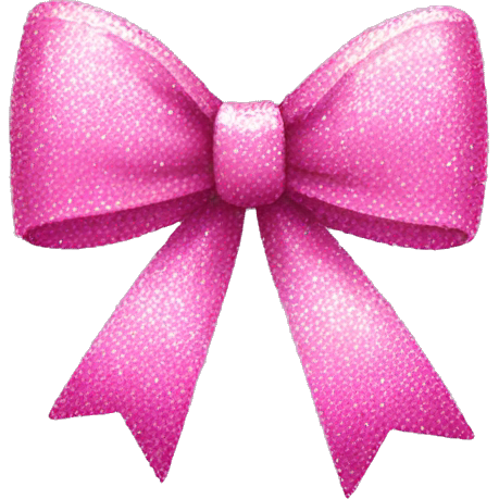 Pink glittery bow