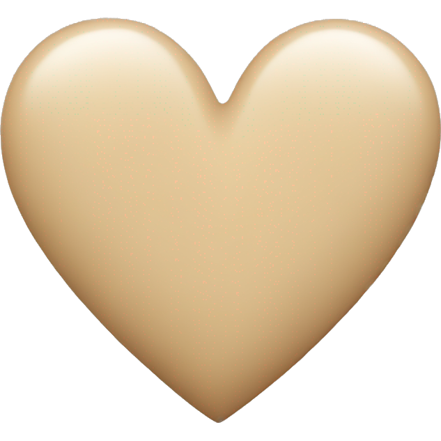 Beige heart