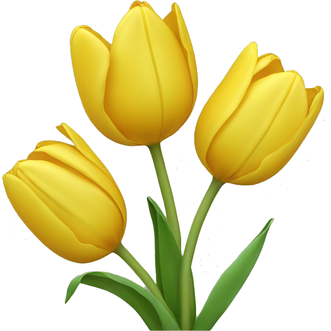 Yellow tulip flower