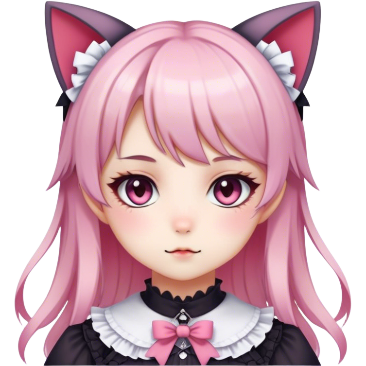 Gorgeous Edgy Kawaii Lolita Gradient Beautiful Anime Emo CatLady