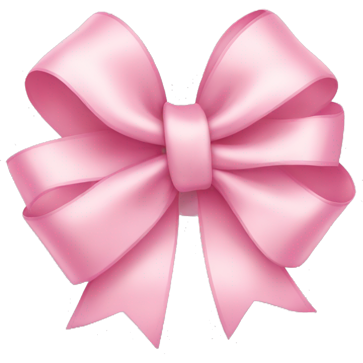 Light pink ribbon bow