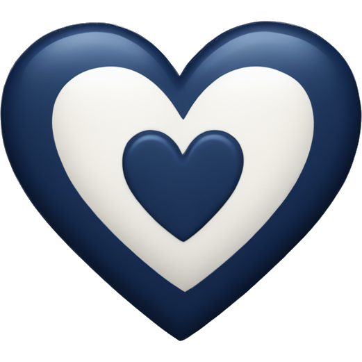 Navy blue heart