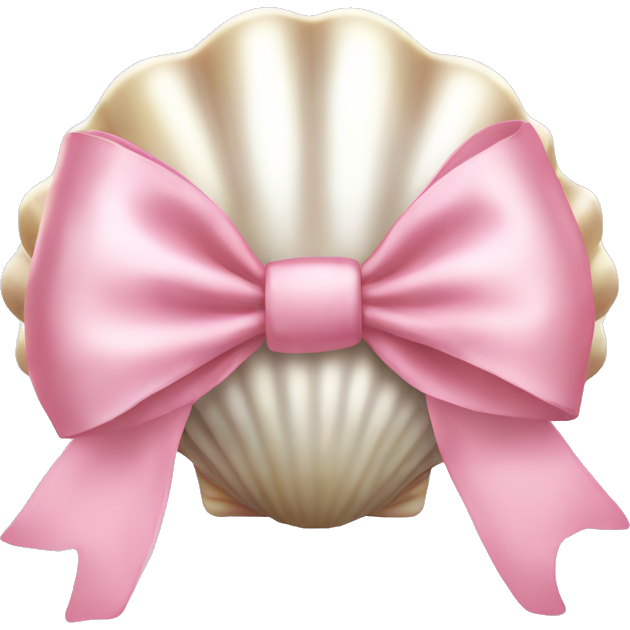 Pearl shell and light pink bow