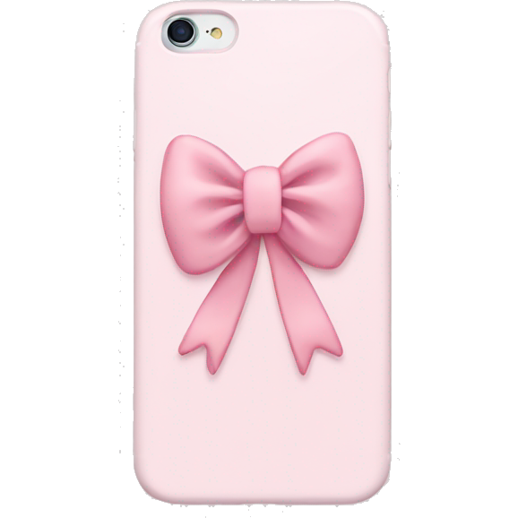 Pastel pink iphone with bow