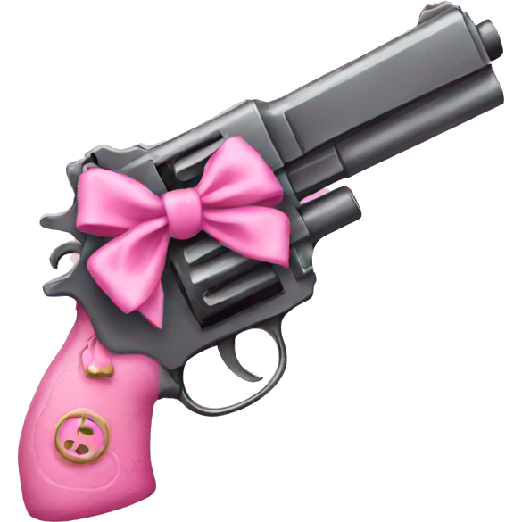 Pink pistol with pink bow