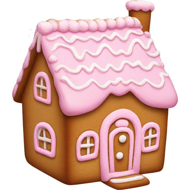 Baby pink gingerbread house