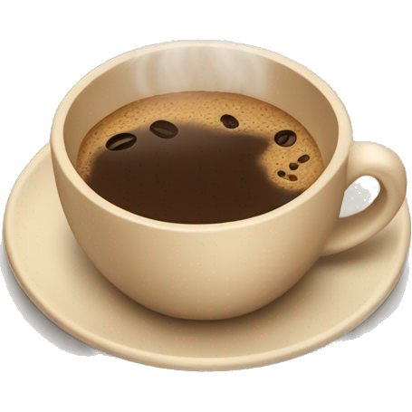 Beige cup of coffee