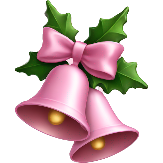 Light pink Christmas bells