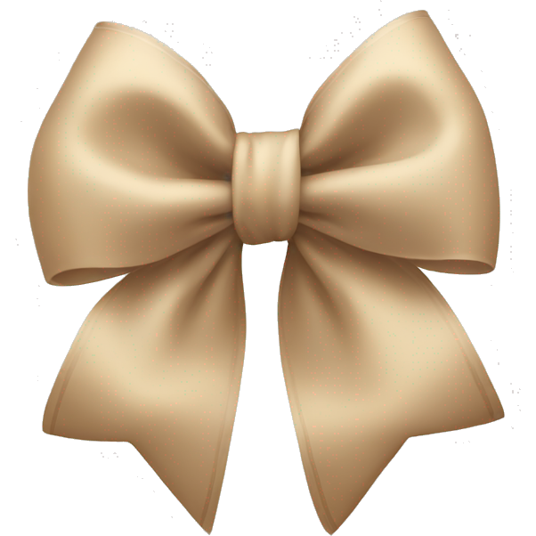 Beige bow