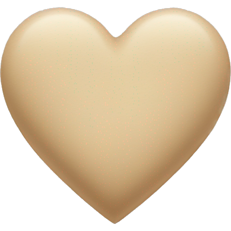 Beige heart
