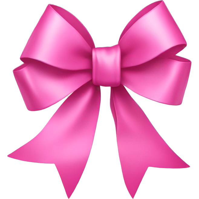 Pink ribbon bow