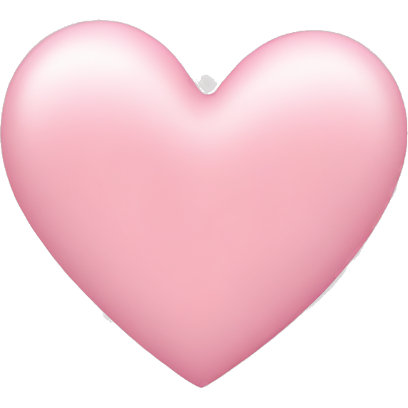Soft pink heart