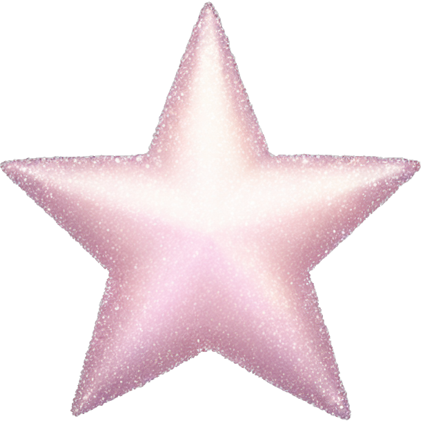 Pale pink star sparkle