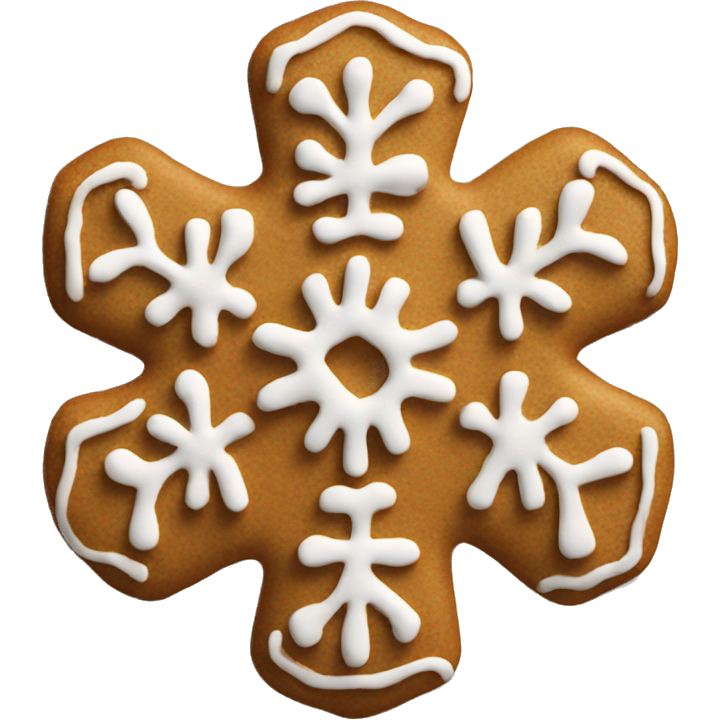 Gingerbread snowflake