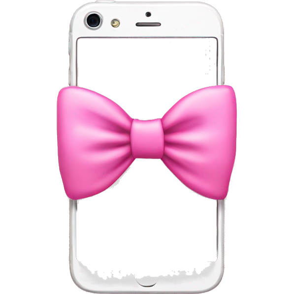 Pink iPhone whit pink bow