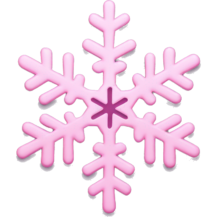 Pink snowflake