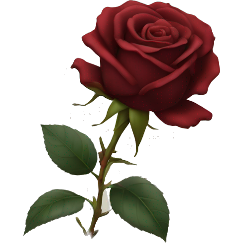 Pretty Dark Red Rose