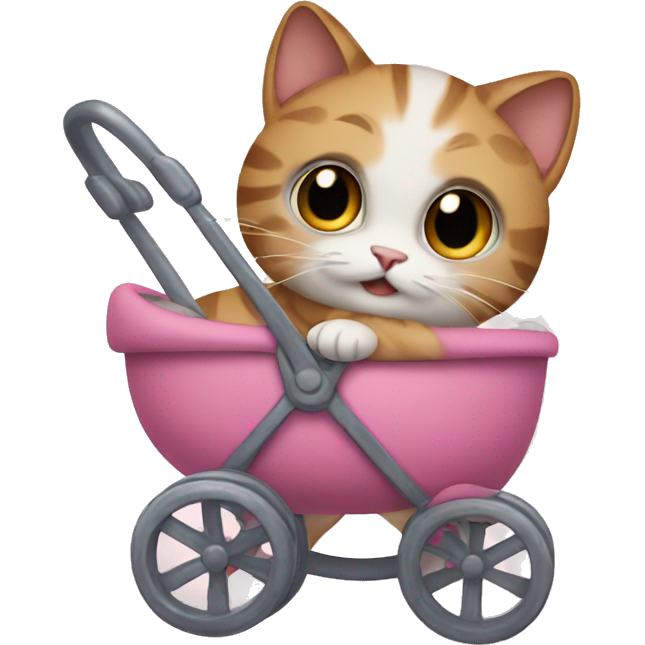 Cat in a stroller