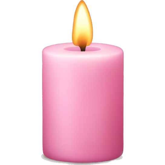 Light pink candle