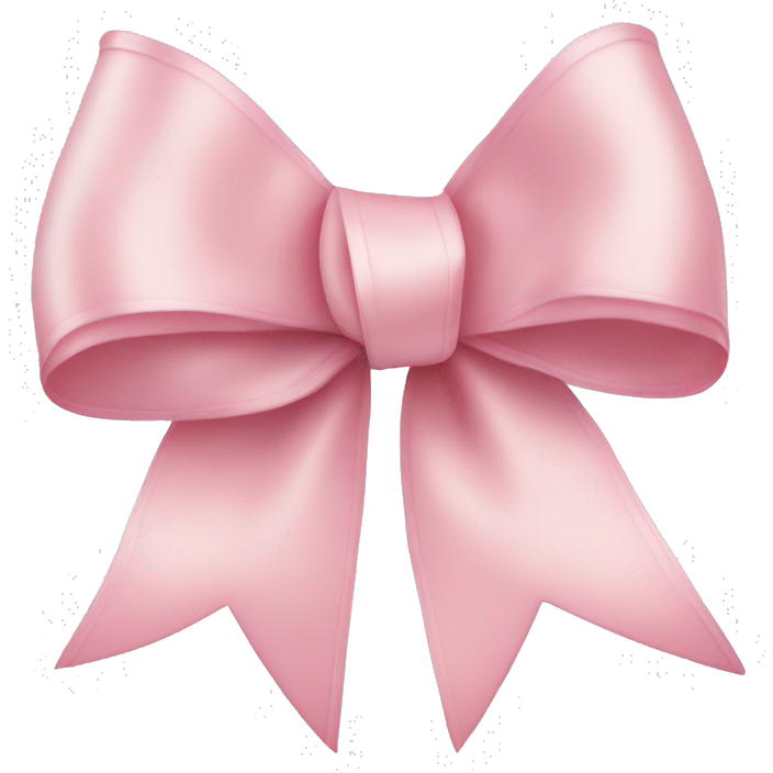 Light pink ribbon bow