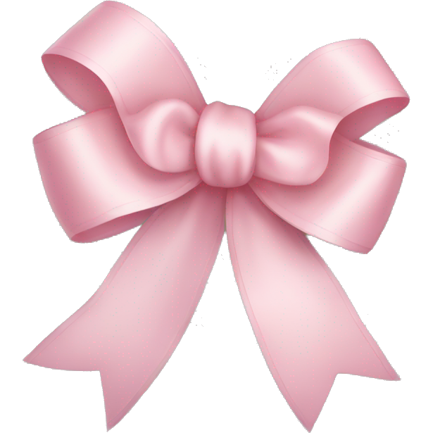 Light pink ribbon bow
