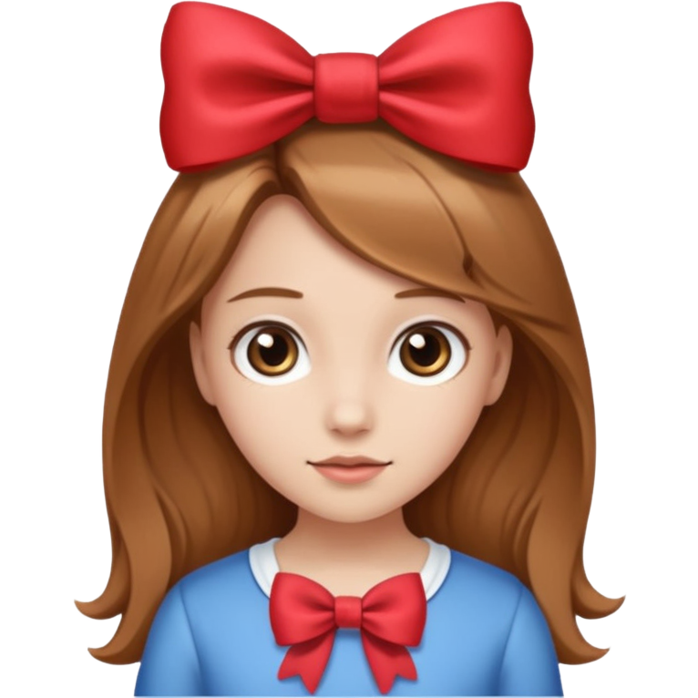 Девушка с русыми волосами и бантиком 🎀