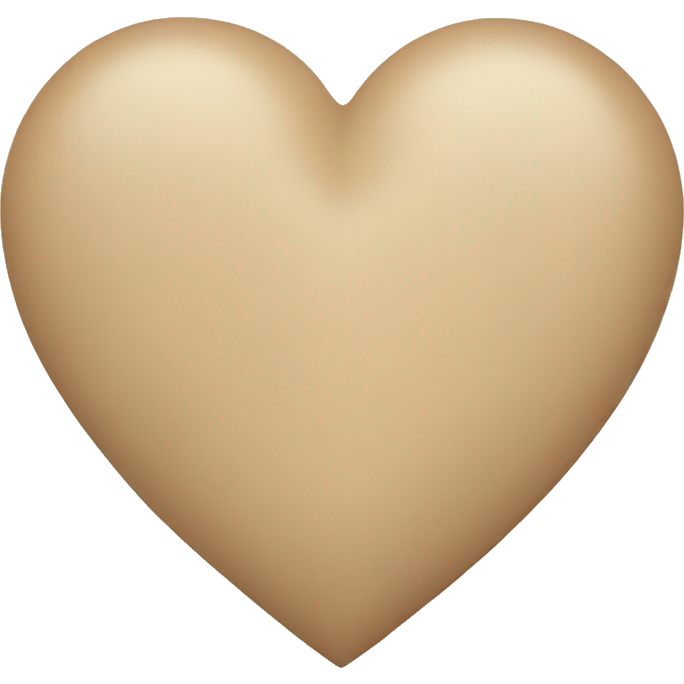 Beige heart