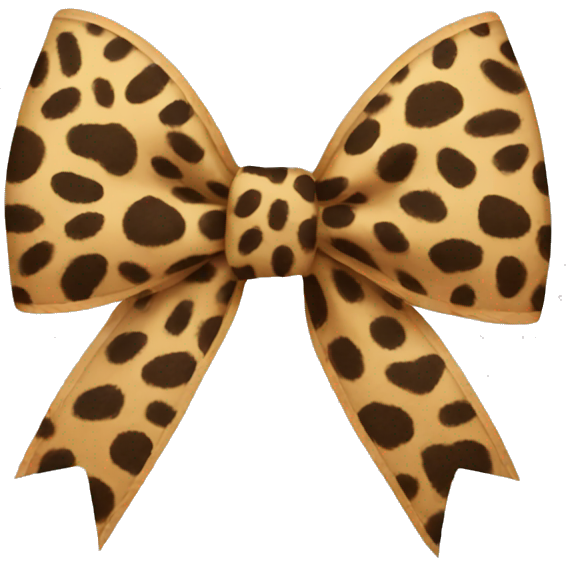 Cheetah print bow