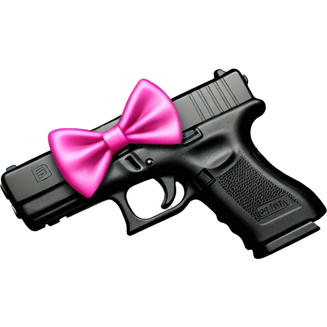 Glock with a pink bow