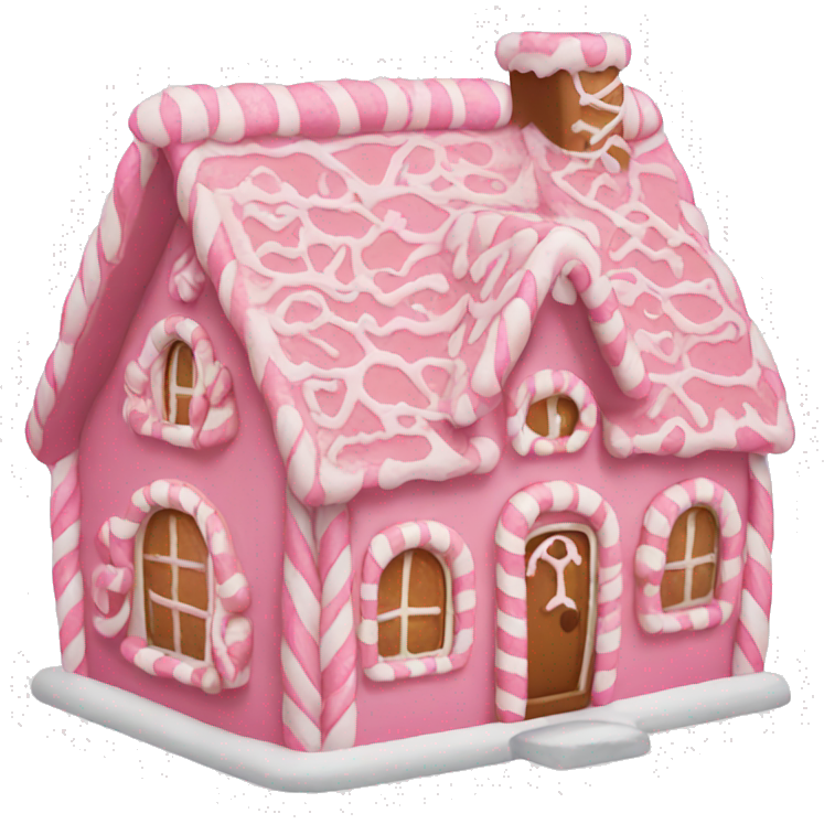 Pink gingerbread house