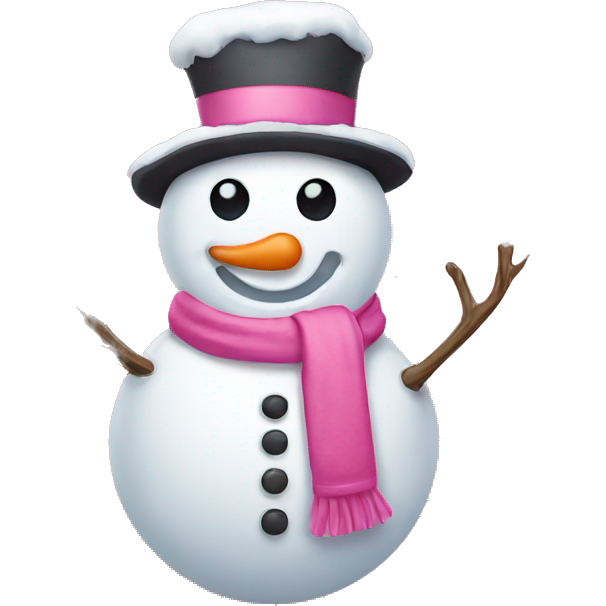 Pink snowman