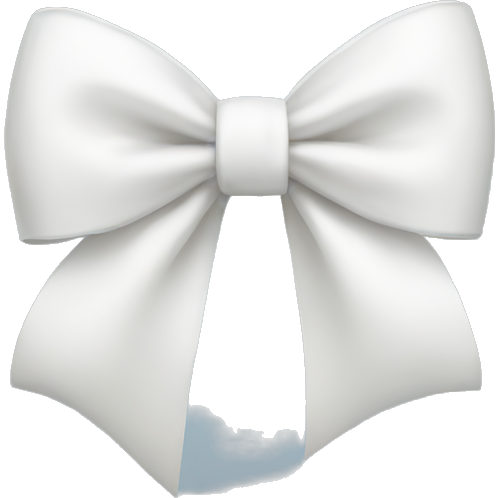 White bow