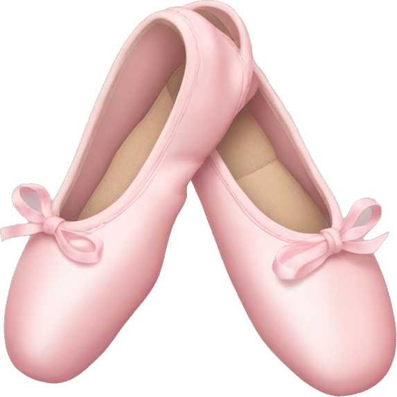 Pastel pink ballet shoes