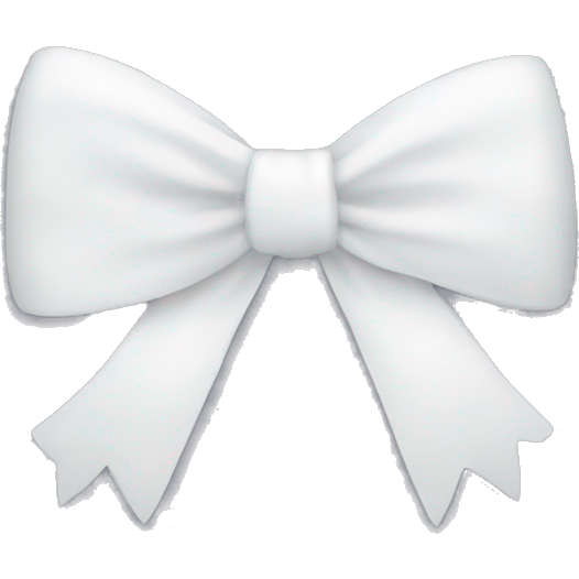 White bow with two loops