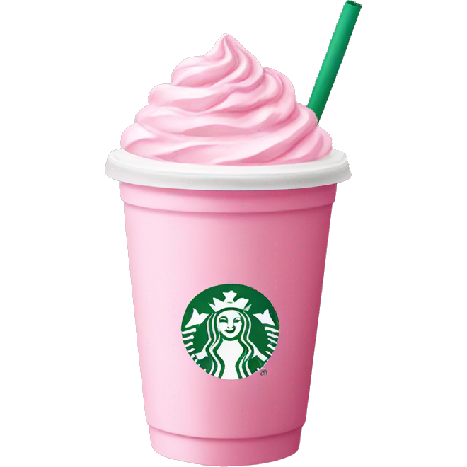 Preppy pink Starbucks drink