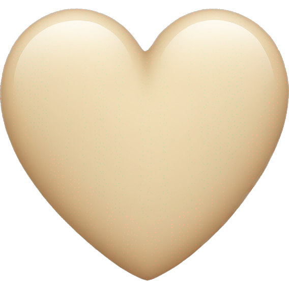 Beige heart