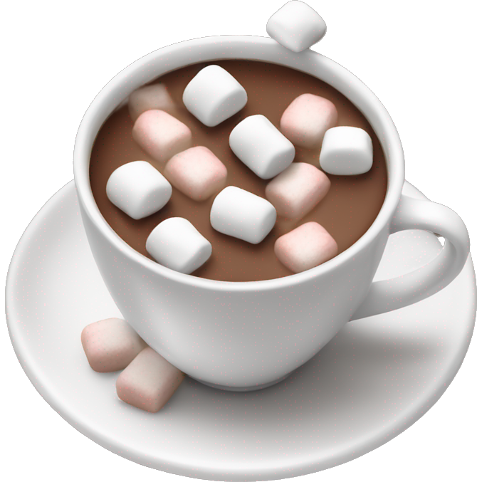 Cup of hot chocolate with small marshmallows