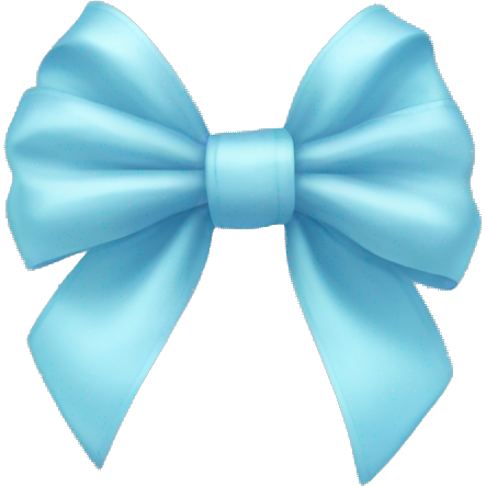 Pastel blue bow