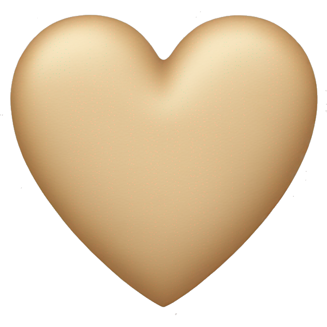 Beige heart