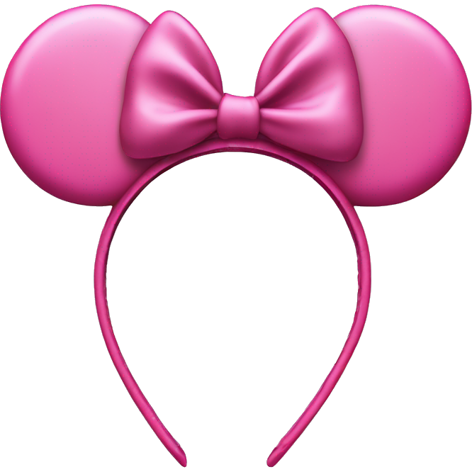 Pink Minnie Mouse ears headband