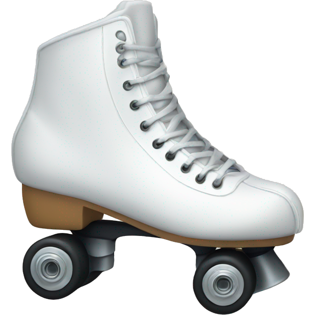 White rollerskate artistic