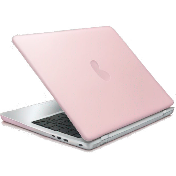 Light pink laptop